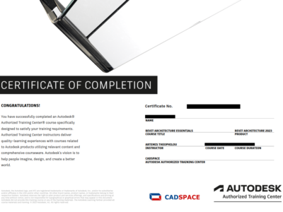 Autodesk Certificate of Completion