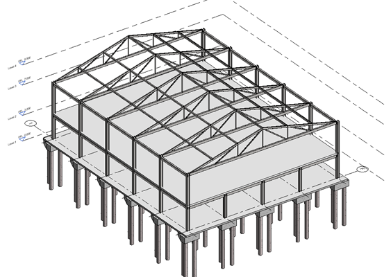 Revit for Structural Design Project - Steelwork Building